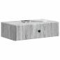 Preview: Wandmontierter Beistelltisch Graues Sonoma 59 x 34,5 x 17 cm