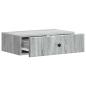 Preview: Wandmontierter Beistelltisch Graues Sonoma 59 x 34,5 x 17 cm
