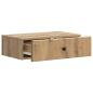 Preview: Wandmontierter Beistelltisch 59 x 34,5 x 17 cm Holzwerkstoff