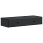 Preview: Wandmontierter Beistelltisch Schwarz 87,5 x 34,5 x 17 cm
