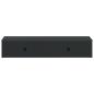 Preview: Wandmontierter Beistelltisch Schwarz 87,5 x 34,5 x 17 cm