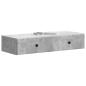 Preview: Wandmontierter Beistelltisch Betongrau 87,5 x 34,5 x 17 cm