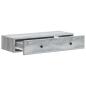 Preview: Wandmontierter Beistelltisch Graues Sonoma 87,5 x 34,5 x 17 cm