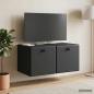 Preview: Wandmontierter TV-Schrank 59,5 x 41 x 30 cm Schwarz