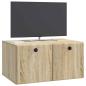 Preview: Wandmontierter TV-Schrank 59,5 x 41 x 30 cm Sonoma-Eiche