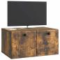 Preview: Wandmontierter TV-Schrank 59,5 x 41 x 30 cm Geräucherte Eiche