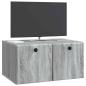 Preview: Wandmontierter TV-Schrank 59,5 x 41 x 30 cm Grau Sonoma