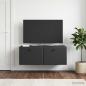 Preview: ARDEBO.de - Wandmontierter TV-Schrank 78,5 x 41 x 30 cm Schwarz