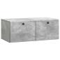 Preview: Wandmontierter TV-Schrank 78,5 x 41 x 30 cm Betongrau