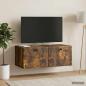 Preview: Wandmontierter TV-Schrank 78,5 x 41 x 30 cm Geräucherte Eiche