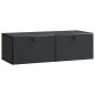 Preview: Wandmontierter TV-Schrank 98 x 41 x 30 cm Schwarz Holzwerkstoff