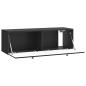 Preview: Wandmontierter TV-Schrank 98 x 41 x 30 cm Schwarz Holzwerkstoff