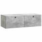 Preview: Wandmontierter TV-Schrank 98 x 41 x 30 cm Betongrau