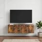 Preview: Wandmontierter TV-Schrank 98 x 41 x 30 cm Geräucherte Eiche