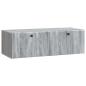Preview: Wandmontierter TV-Schrank 98 x 41 x 30 cm Grau Sonoma