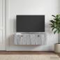 Preview: Wandmontierter TV-Schrank 98 x 41 x 30 cm Grau Sonoma