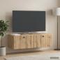 Preview: Wandmontierter TV-Schrank 98 x 41 x 30 cm Artisan-Eiche