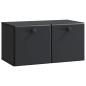 Preview: Wandmontierter TV-Schrank 59,5 x 31 x 30 cm Schwarz