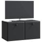 Preview: Wandmontierter TV-Schrank 59,5 x 31 x 30 cm Schwarz
