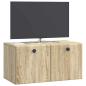 Preview: Wandmontierter TV-Schrank 59,5 x 31 x 30 cm Sonoma-Eiche