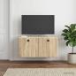 Preview: Wandmontierter TV-Schrank 59,5 x 31 x 30 cm Sonoma-Eiche
