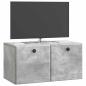 Preview: Wandmontierter TV-Schrank 59,5 x 31 x 30 cm Betongrau