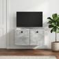 Preview: Wandmontierter TV-Schrank 59,5 x 31 x 30 cm Betongrau