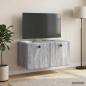 Preview: ARDEBO.de - Wandmontierter TV-Schrank 59,5 x 31 x 30 cm Grau Sonoma