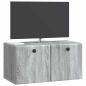 Preview: Wandmontierter TV-Schrank 59,5 x 31 x 30 cm Grau Sonoma