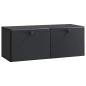Preview: Wandmontierter TV-Schrank 78,5 x 31 x 30 cm Schwarz