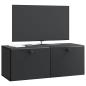 Preview: Wandmontierter TV-Schrank 78,5 x 31 x 30 cm Schwarz