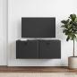 Preview: Wandmontierter TV-Schrank 78,5 x 31 x 30 cm Schwarz