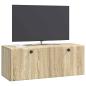 Preview: Wandmontierter TV-Schrank 78,5 x 31 x 30 cm Sonoma-Eiche
