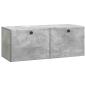 Preview: Wandmontierter TV-Schrank 78,5 x 31 x 30 cm Betongrau