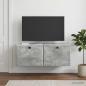 Preview: Wandmontierter TV-Schrank 78,5 x 31 x 30 cm Betongrau