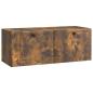 Preview: Wandmontierter TV-Schrank 78,5 x 31 x 30 cm Geräucherte Eiche