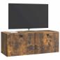 Preview: Wandmontierter TV-Schrank 78,5 x 31 x 30 cm Geräucherte Eiche