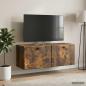 Preview: Wandmontierter TV-Schrank 78,5 x 31 x 30 cm Geräucherte Eiche