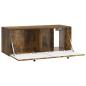 Preview: Wandmontierter TV-Schrank 78,5 x 31 x 30 cm Geräucherte Eiche