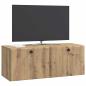 Preview: Wandmontierter TV-Schrank 78,5 x 31 x 30 cm Artisan-Eiche