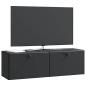 Preview: Wandmontierter TV-Schrank 98 x 31 x 30 cm Schwarz Holzwerkstoff