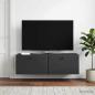 Preview: Wandmontierter TV-Schrank 98 x 31 x 30 cm Schwarz Holzwerkstoff