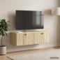 Preview: Wandmontierter TV-Schrank 98 x 31 x 30 cm Sonoma-Eiche