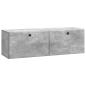 Preview: Wandmontierter TV-Schrank 98 x 31 x 30 cm Betongrau