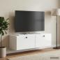 Preview: ARDEBO.de - Wandmontierter TV-Schrank 98 x 31 x 30 cm Hochglanz Weiß