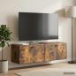 Preview: ARDEBO.de - Wandmontierter TV-Schrank 98 x 31 x 30 cm Geräucherte Eiche