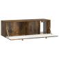 Preview: Wandmontierter TV-Schrank 98 x 31 x 30 cm Geräucherte Eiche