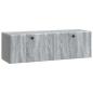 Preview: Wandmontierter TV-Schrank 98 x 31 x 30 cm Grau Sonoma