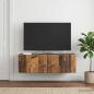 Preview: ARDEBO.de - Wandmontierter TV-Schrank 98 x 31 x 30 cm Altholz Holzwerkstoff