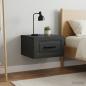 Preview: Wandmontierter Nachttisch 2 stk. Schwarz 34,5 x 33 x 20 cm